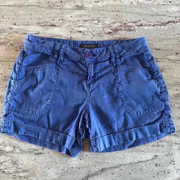 ANTHROPOLOGIE Level 99 Women's Shorts, Blue super soft, Size 29 (M) - Picture 1 of 4